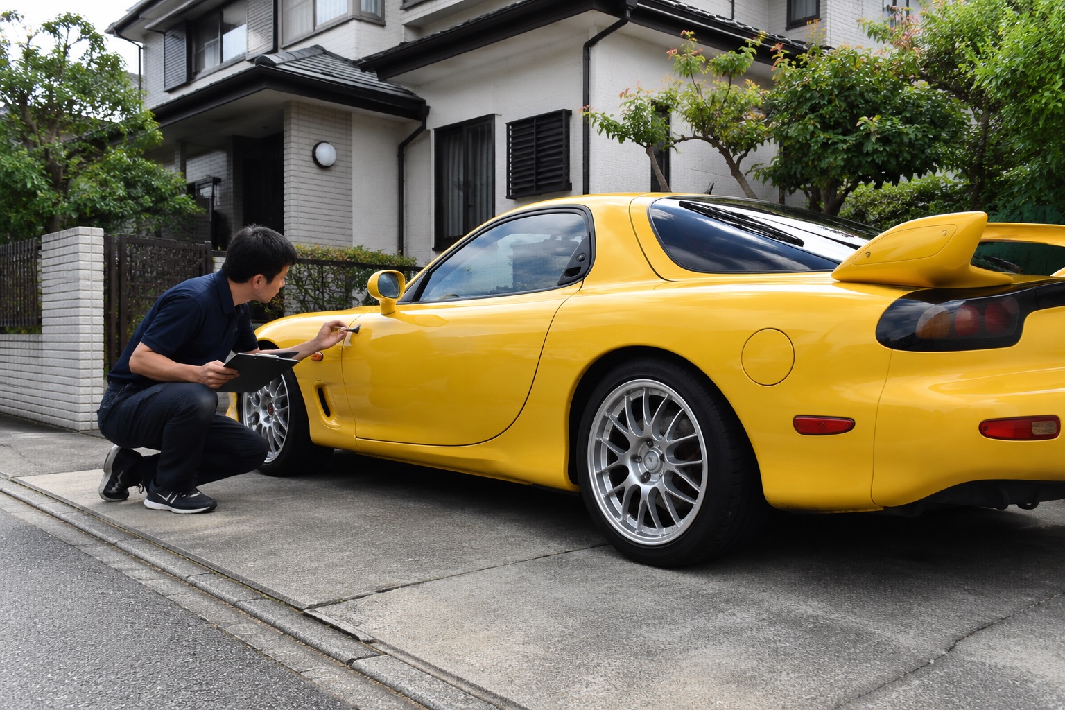 RX-7の査定風景